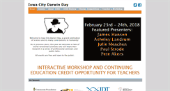 Desktop Screenshot of iowacitydarwinday.org